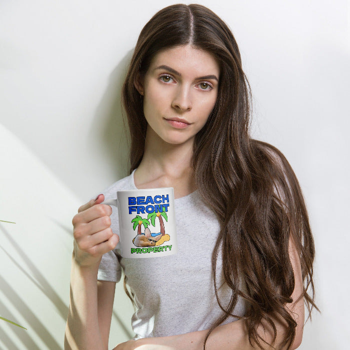 Beachfront Property Fox Mug