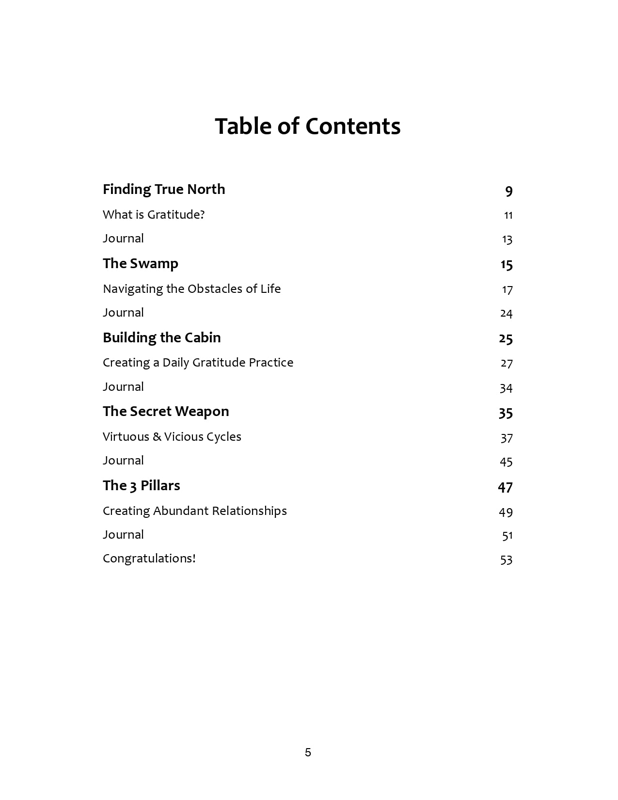The Gratitude Map Workbook