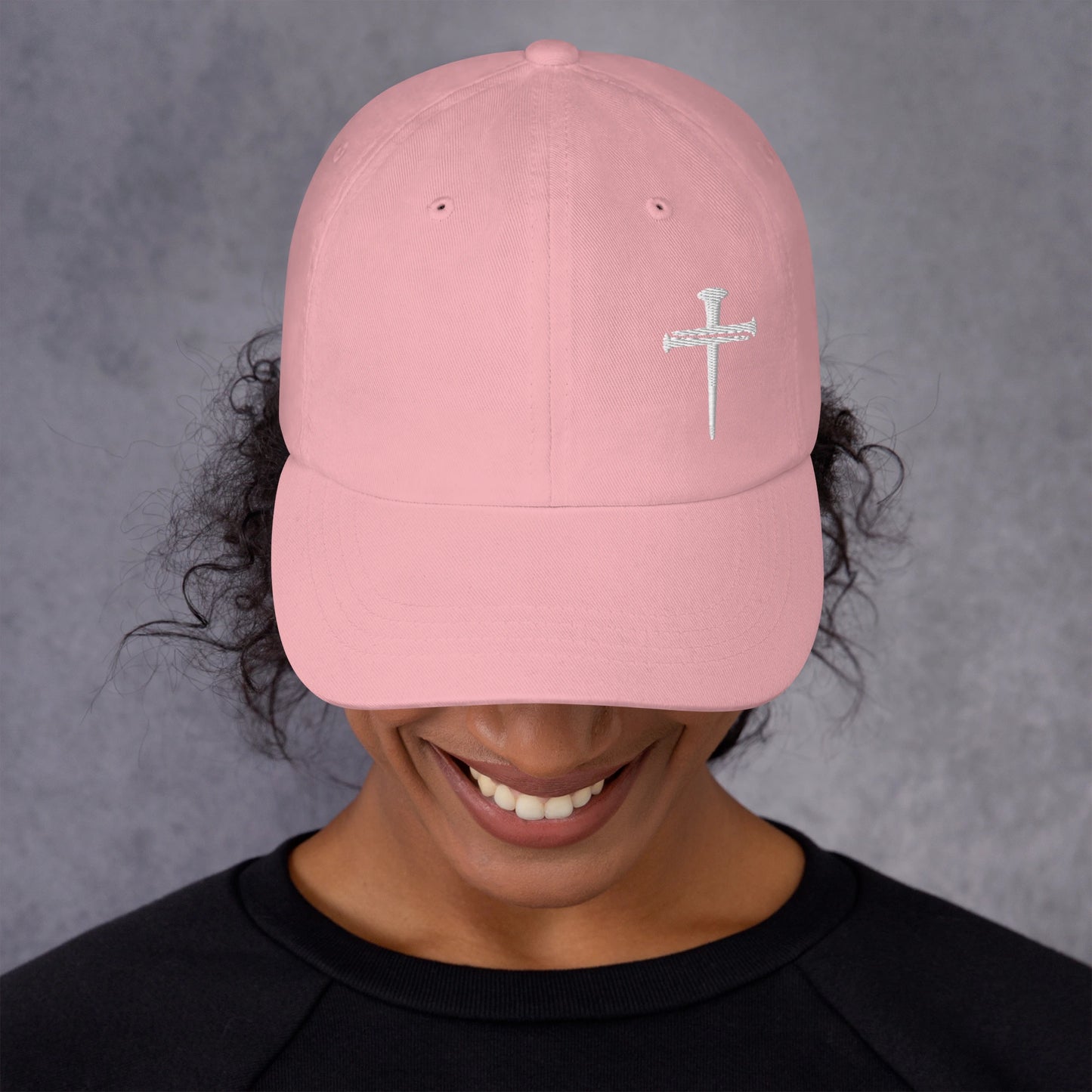 Classic Nails Cross Hat (White Threading)