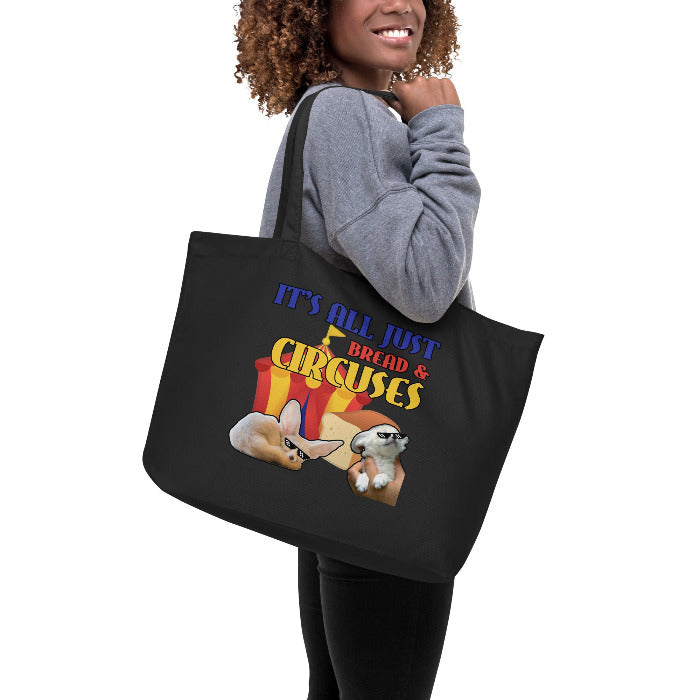 It's All Just Bread & Circuses Large Fox Tote