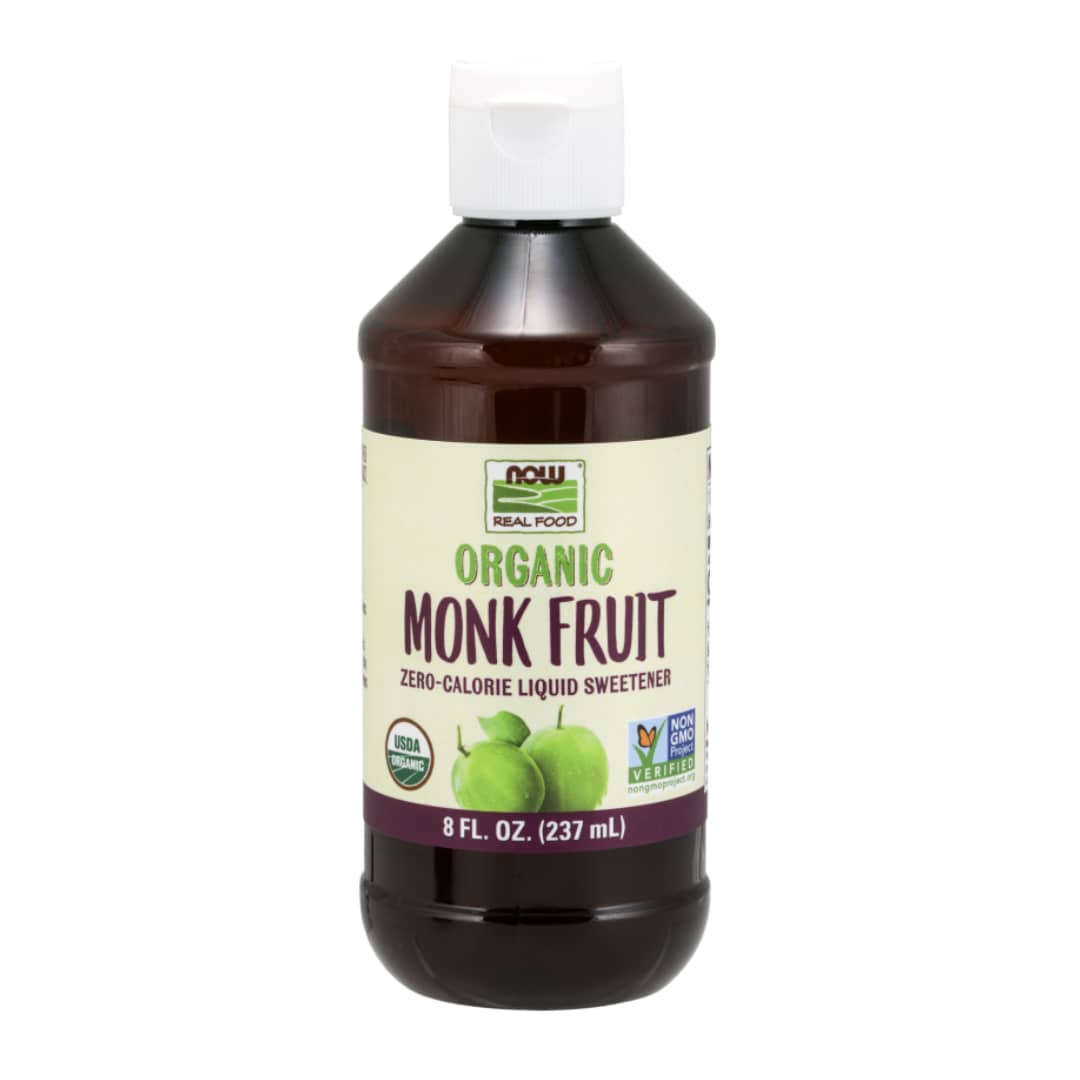 NOW Organic Monk Fruit Liquid Sweetener (8 OZ)