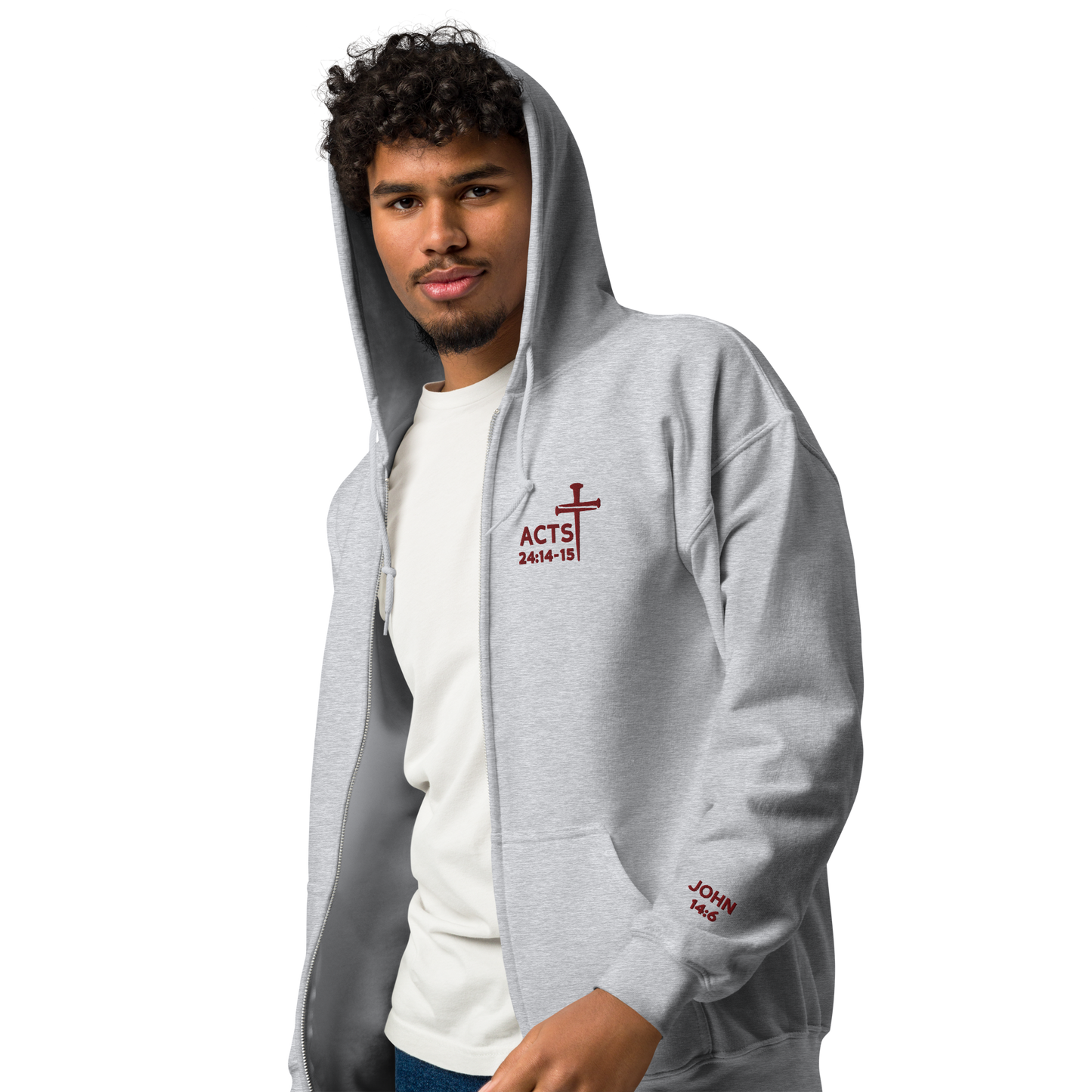 Narrow Road Unisex Hoodie (Maroon Threading)